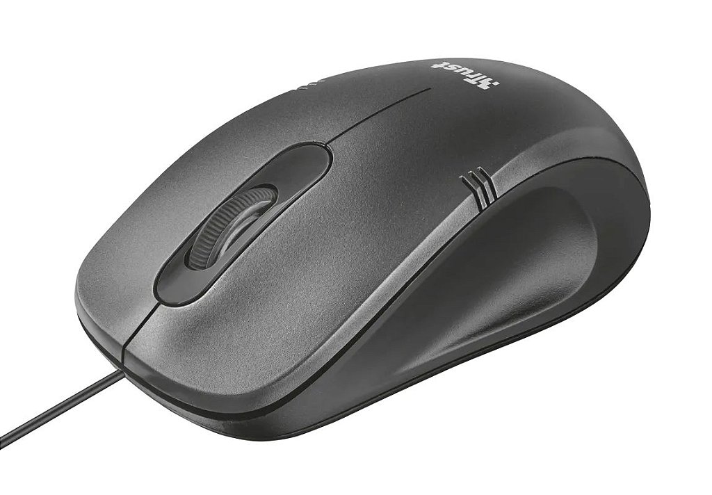 Mouse Trust Ivero Compact Ergonômico 1000 Dpi Preto - 20404