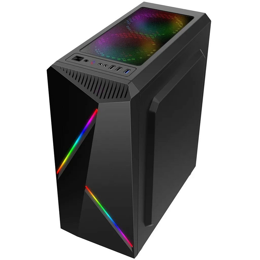 Detalhes de Gabinete Gamer Cronus USB 3.0 Preto s/ Cooler MCA-CRONUS/BK
