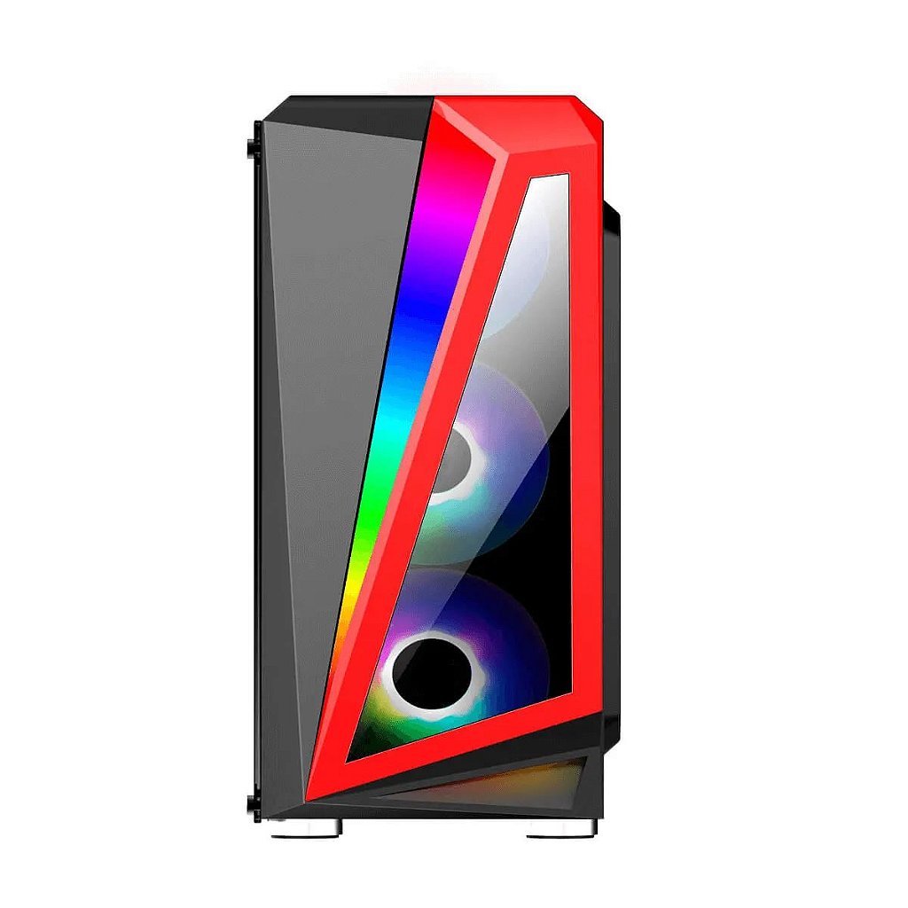 Detalhes de Gabinete Gamer BlueCase BG-040 RGB Vidro Mid Tower USB 3.0