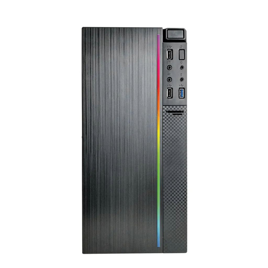 Detalhes de Gabinete Pixxo Cg265lg Micro-Tower RGB Black C/Fan