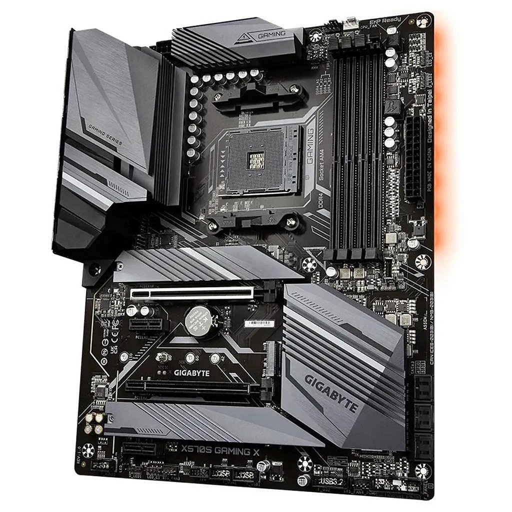 Detalhes de Placa mãe Gigabyte X570S Gaming X Led RGB Chipset X570 Amd Am4 ATX DDR4