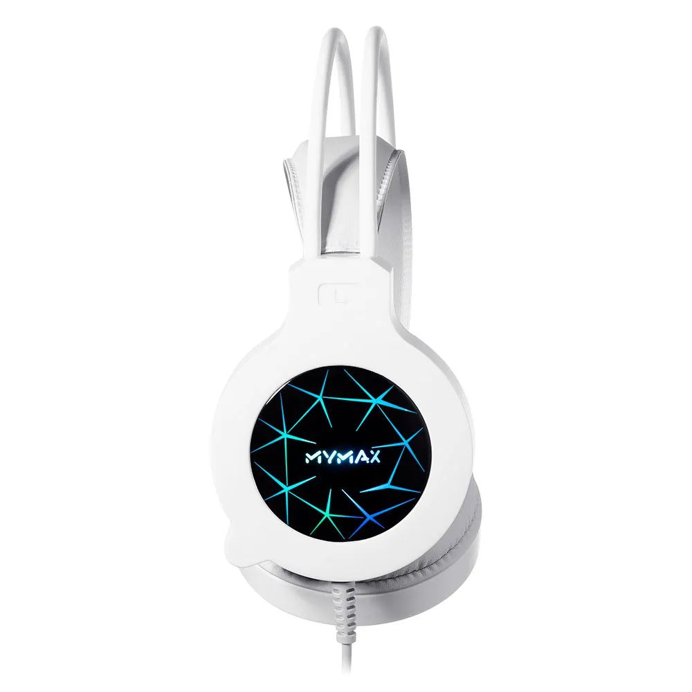 Detalhes de Headset Gamer MyMax Apolo Branco com LED