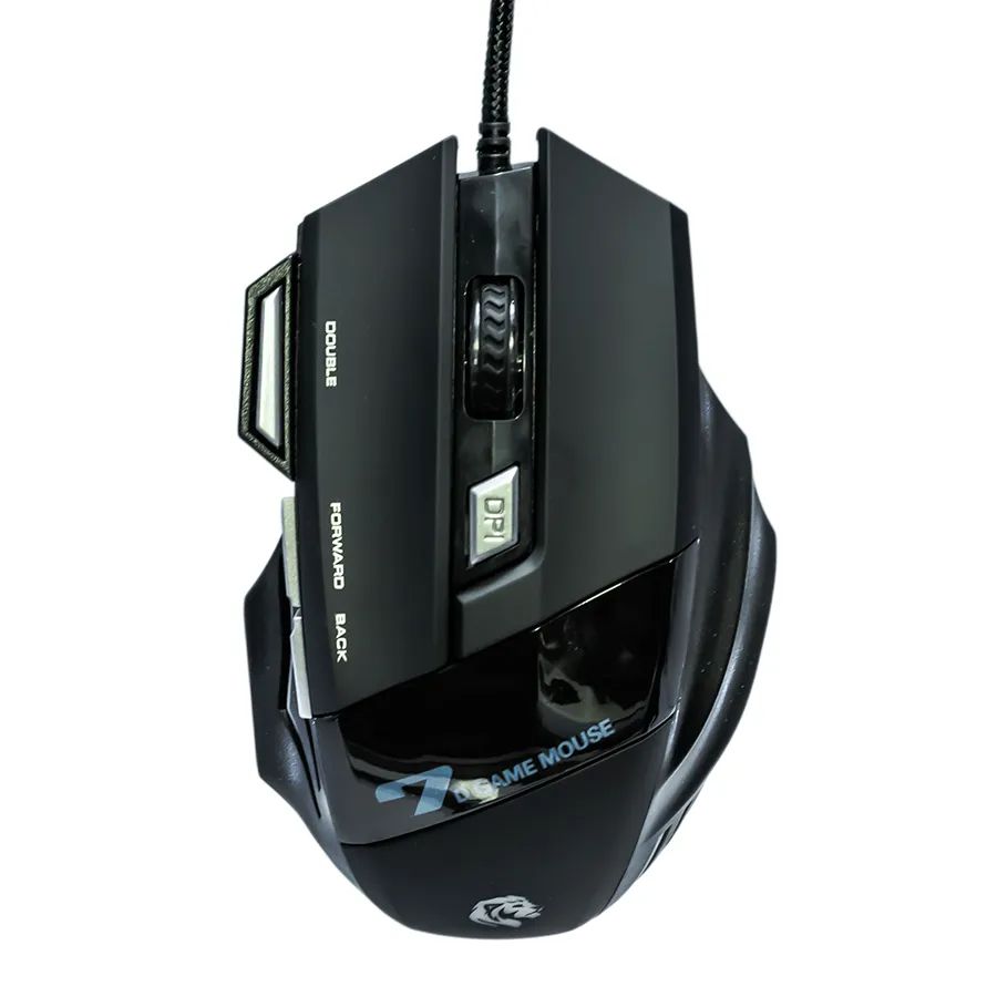 Mouse Gamer Hayom MU-2909 3200DPI 7 Botões Preto com LED