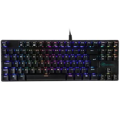 Detalhes de Teclado Mecanico Gamer DN200 Switch Blue Outemu RGB DRAXEN