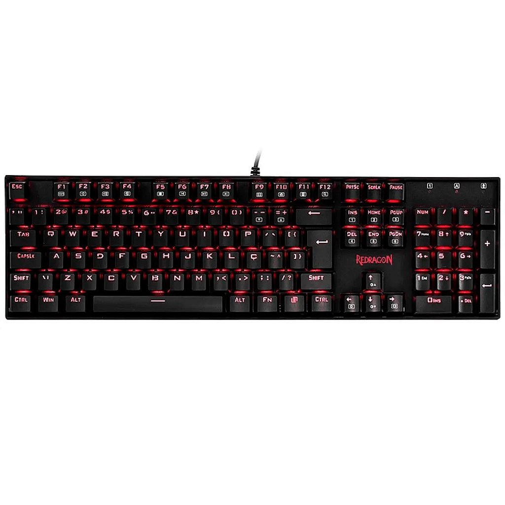Teclado Mecanico Redragon Mitra SINGLE COLOR Switch Blue K551-1