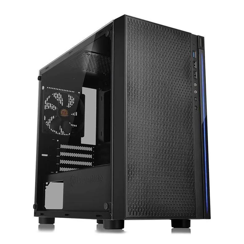 Gabinete TT Versa H18 TG Preto, Vidro Temperado - CA-1J4-00S1WN-01