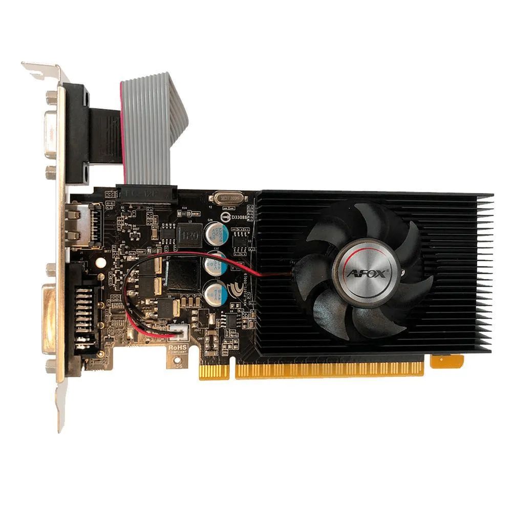 Detalhes de Placa de Vídeo Afox Geforce GT 420 2GB DDR3 HDMI DVI VGA