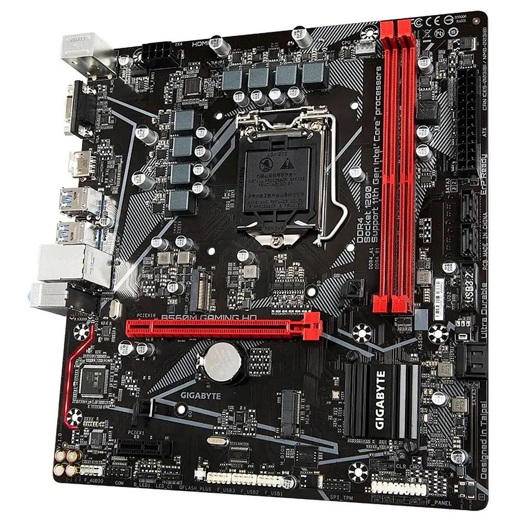 Detalhes de Placa Mãe Gigabyte B560M DS3H V2 Gaming DDR4 LGA1200