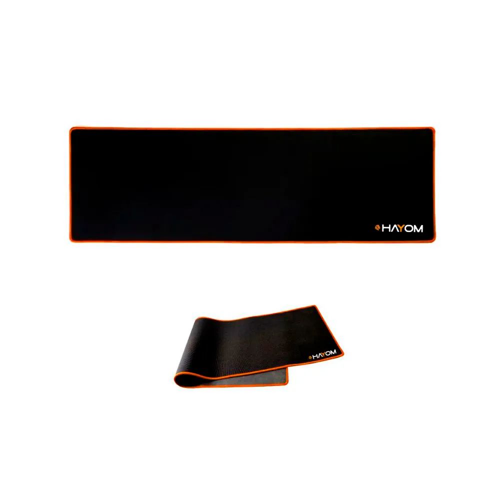Mousepad Hayom Preto/Laranja 300x780mm - AI1017