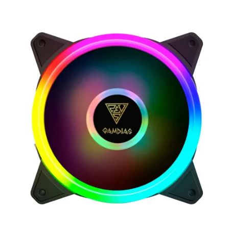 Detalhes de Kit Fan com 3 Unidades Gamdias Aeolus RGB 120mm M2-1203 Lite