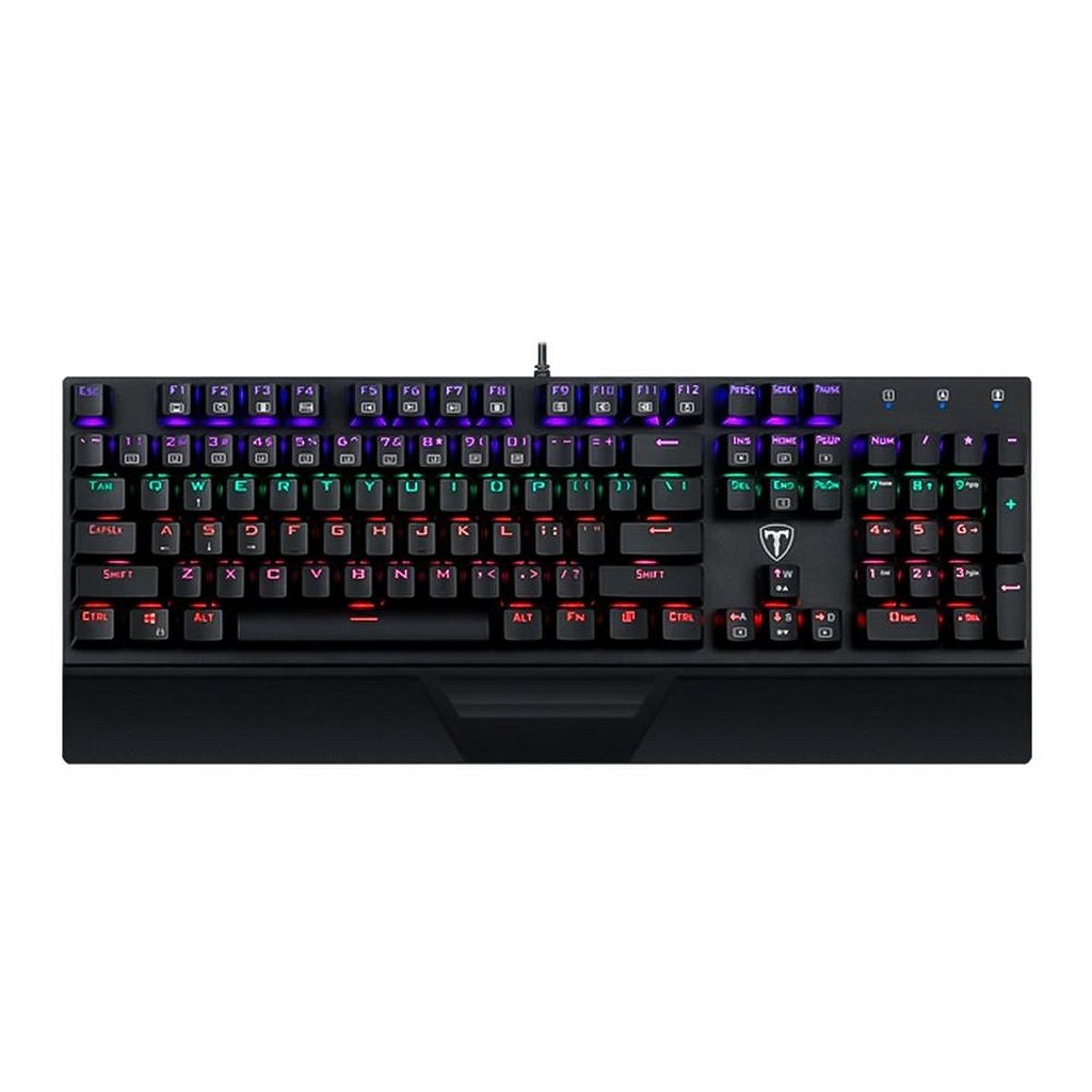 Teclado Mecanico T-Dagger Destroyer Rainbow Red T-TGK305-Red