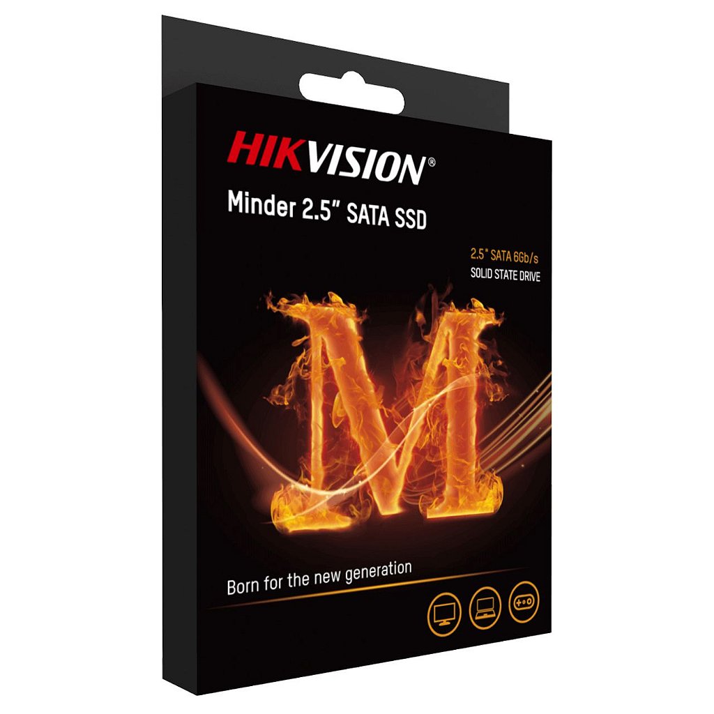 Detalhes de SSD Hikvision Minder 240GB Sata III Leitura 530MBs e Gravação 400MBs - HS-SSD-Minder(S) 240G