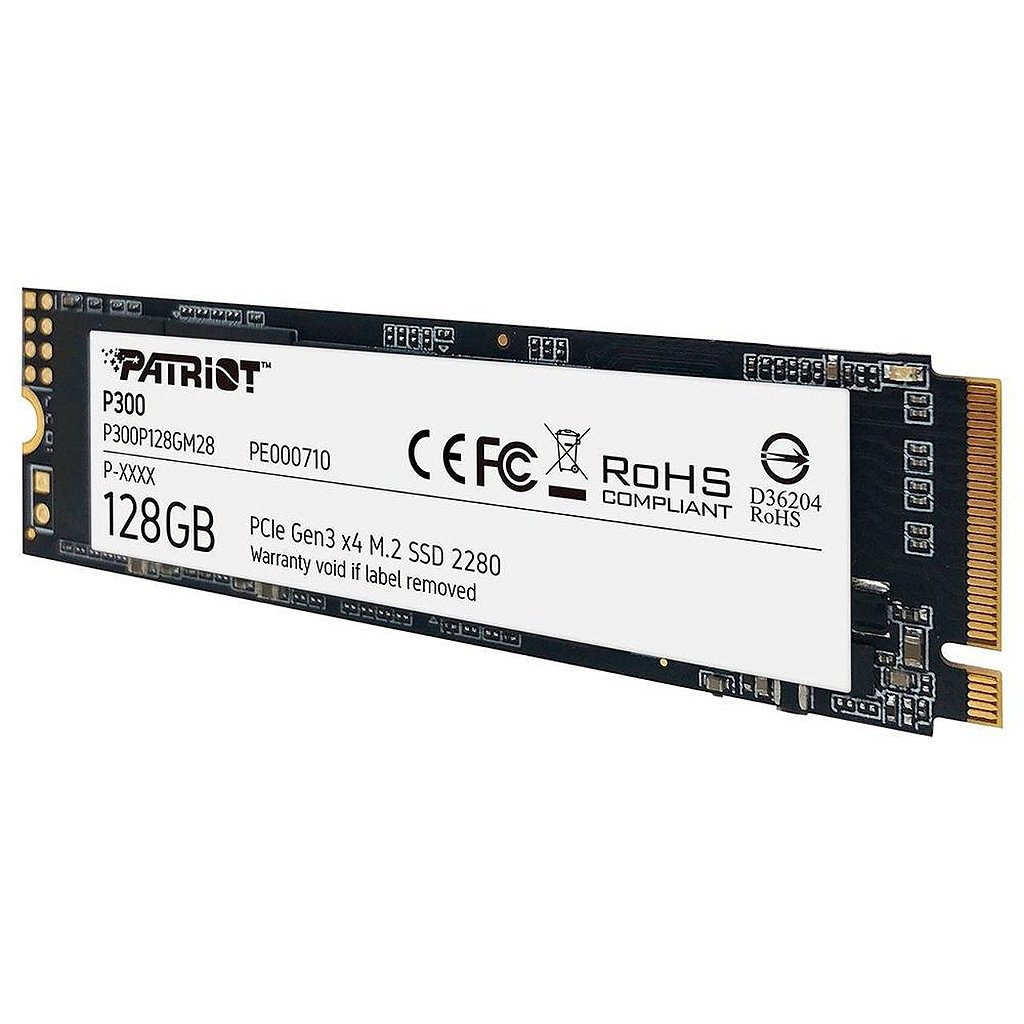SSD M.2 128GB Pci-e 2100MB/s P300 Patriot Nvme Gen3x4