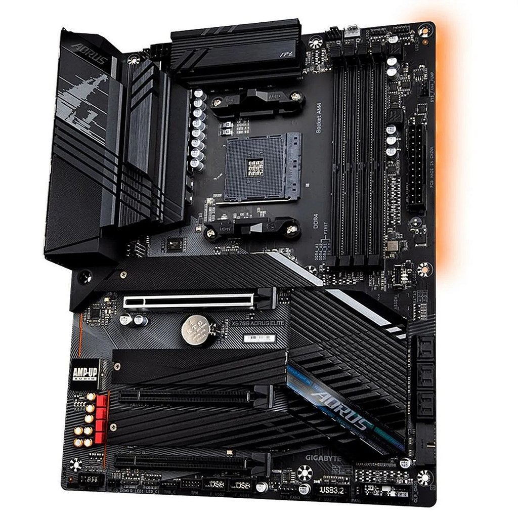 Detalhes de Placa mãe Gigabyte X570S Aorus Elite Chipset X570 AMD AM4 ATX DDR4