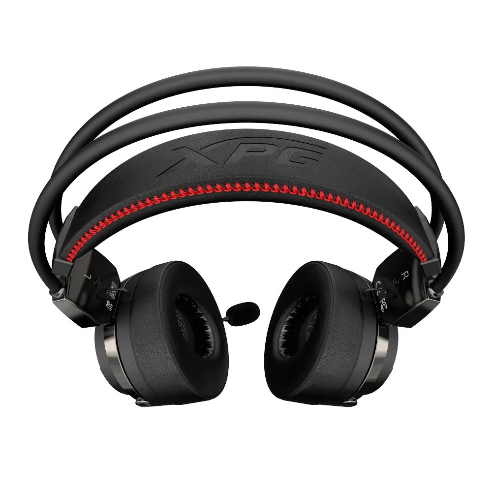 Detalhes de Headset Gamer 7.1 XPG PRECOG c/Drivers duplos Preto/Vermelho