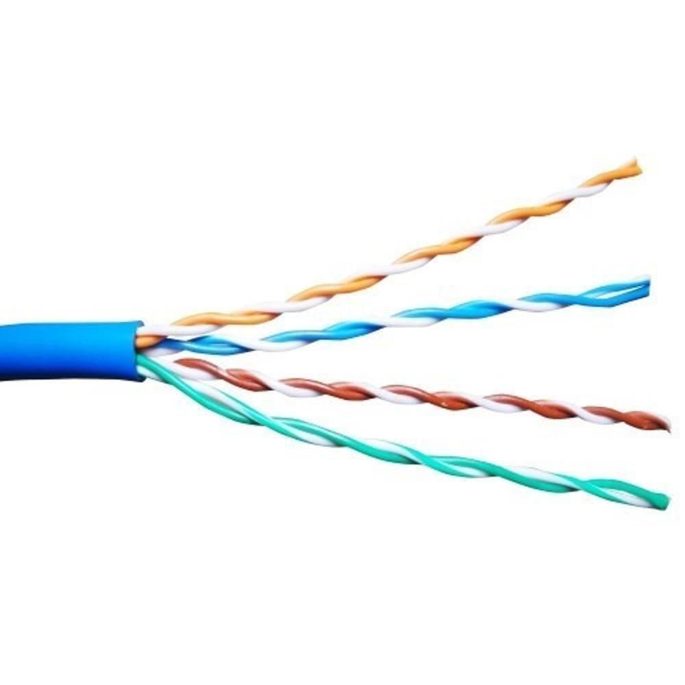 Detalhes de Cabo de Rede 300 Metros CFTV Alarme 24AWG Ultra Alarm Trançado 4 Pares Azul