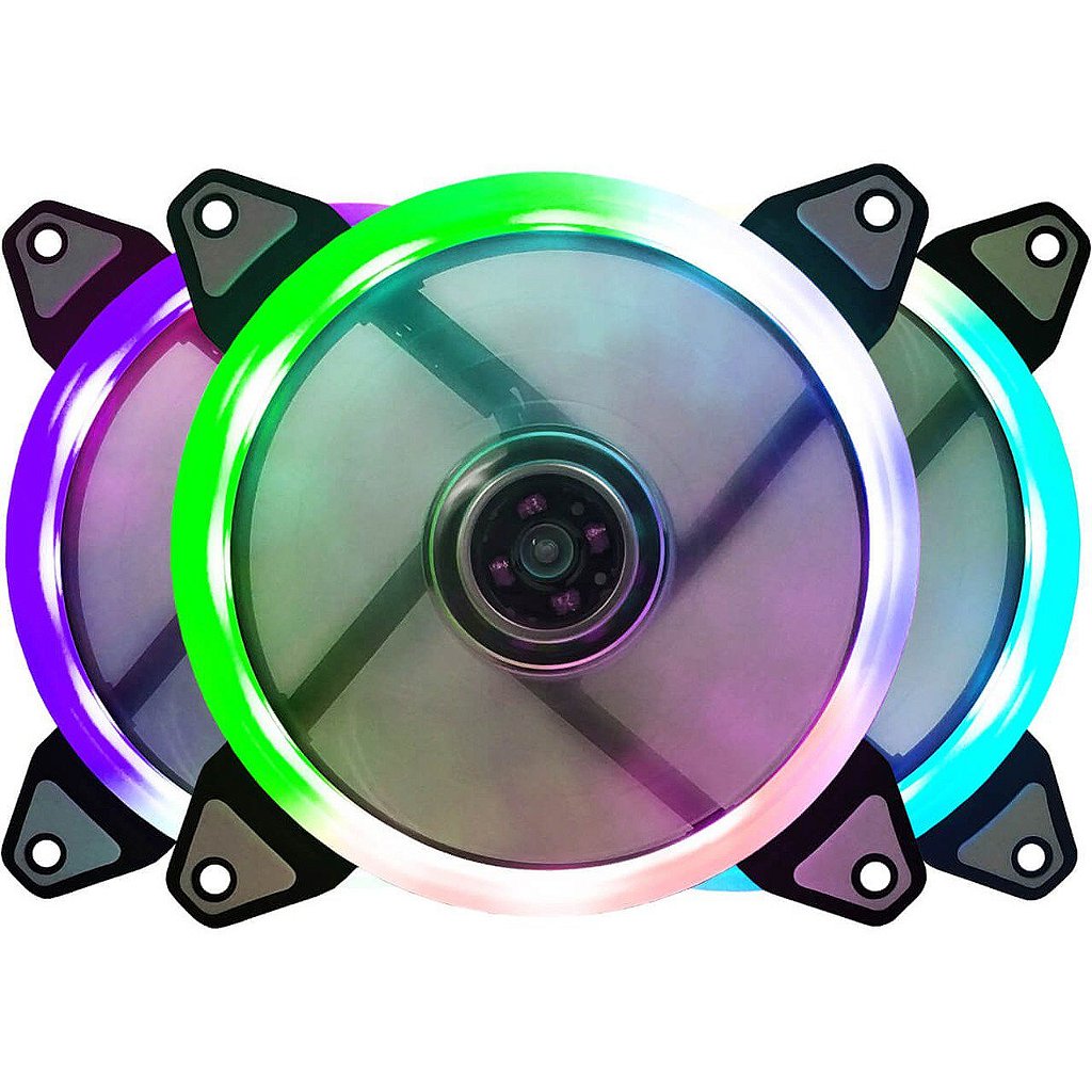 Cooler Fan Bluecase 120mm com LED RGB para Gabinete - BFR-07RGB