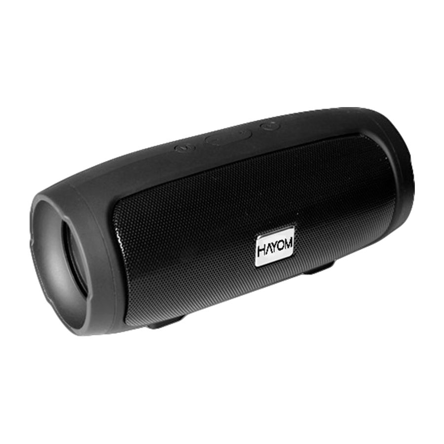 Caixa de Som Bluetooth Portátil 5.0 2 alto-falantes 3w Preta - CP2706