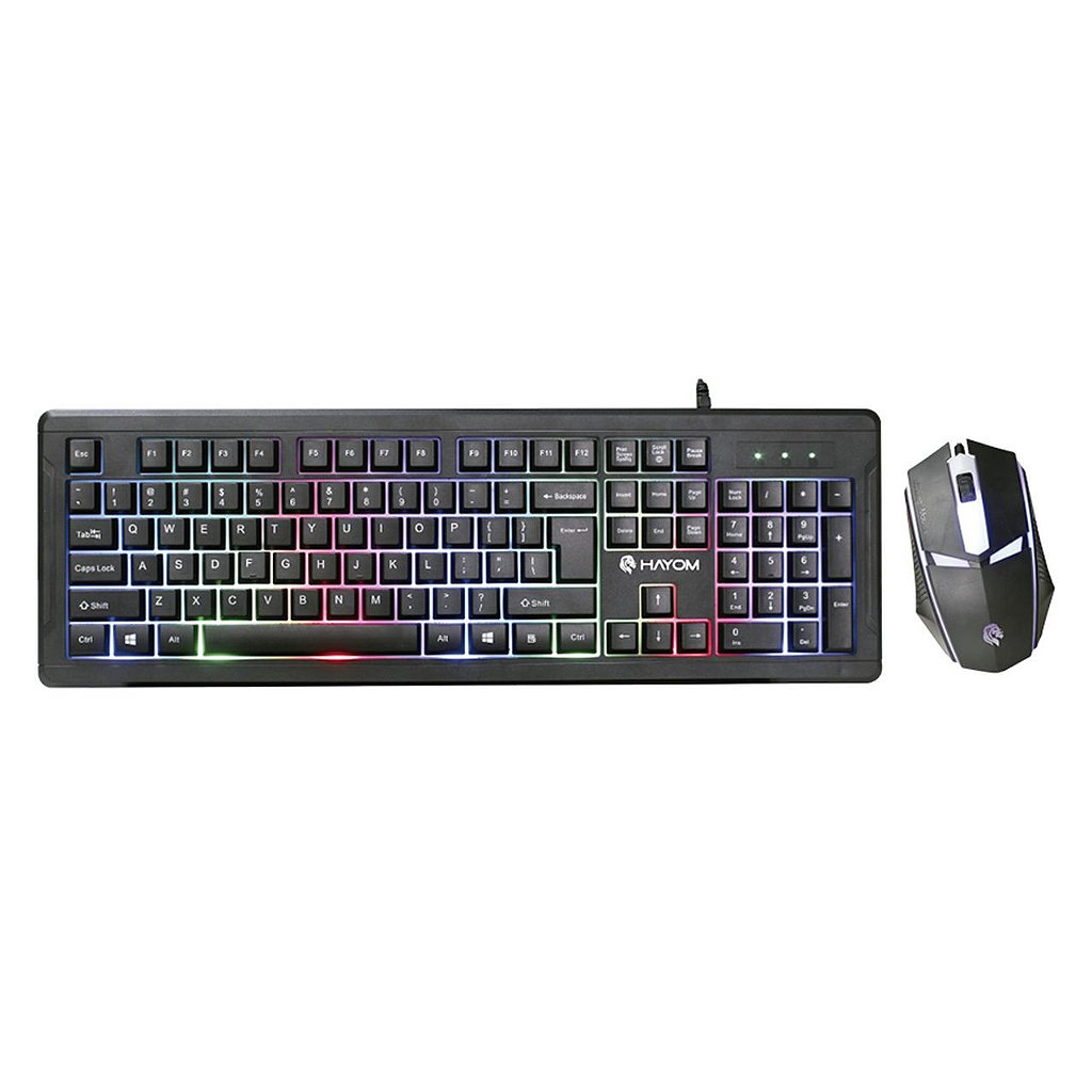 Kit Mouse e Teclado Gamer Hayom TC3212 Rainbow