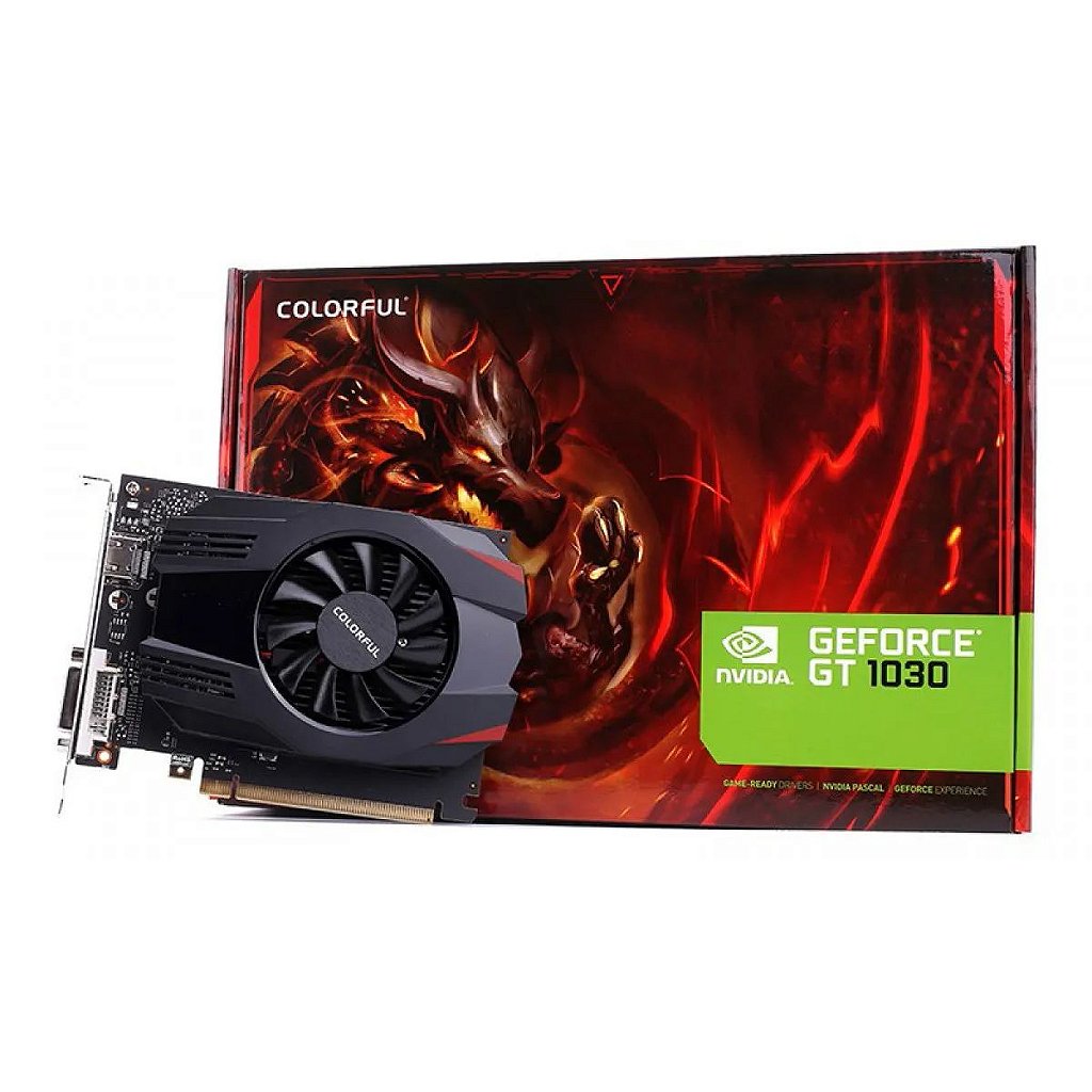 Placa de Vídeo Colorful GeForce GT 1030 2GB GDDR5 64Bit GT1030 2G V4-V