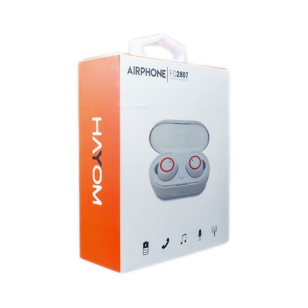Detalhes de Fone de ouvido Bluetooth 5.0 Airphone TWS - Hayom FO2807