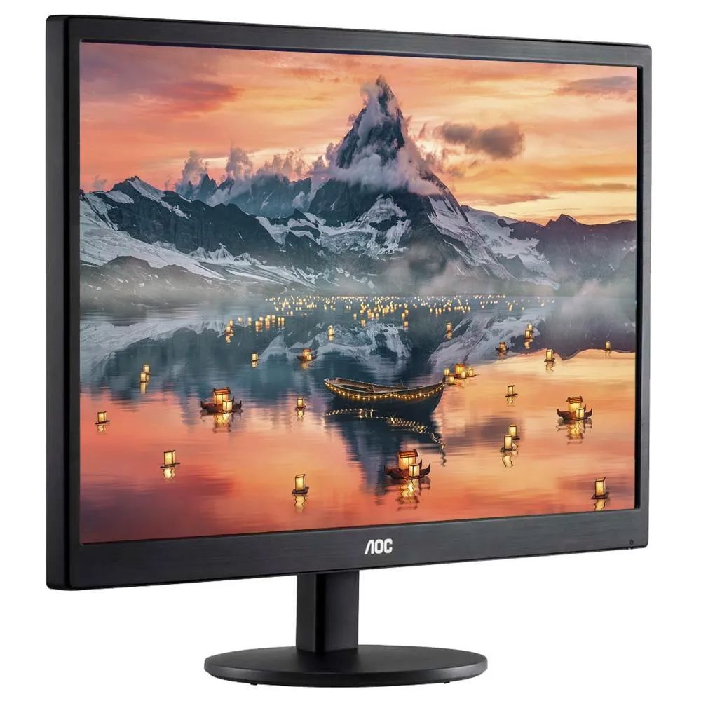 Detalhes de Monitor AOC 18,5 Led Widescreen Vga Hdmi VESA E970SWHNL