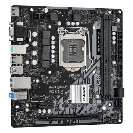 Detalhes de Placa Mãe ASRock H510M-HVS Chipset H510 Intel LGA 1200 mATX DDR4