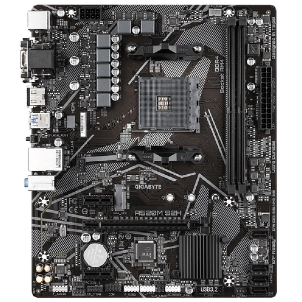 Detalhes de Placa mãe Gigabyte A520M S2H amd am4 DDR4 Chipset A520