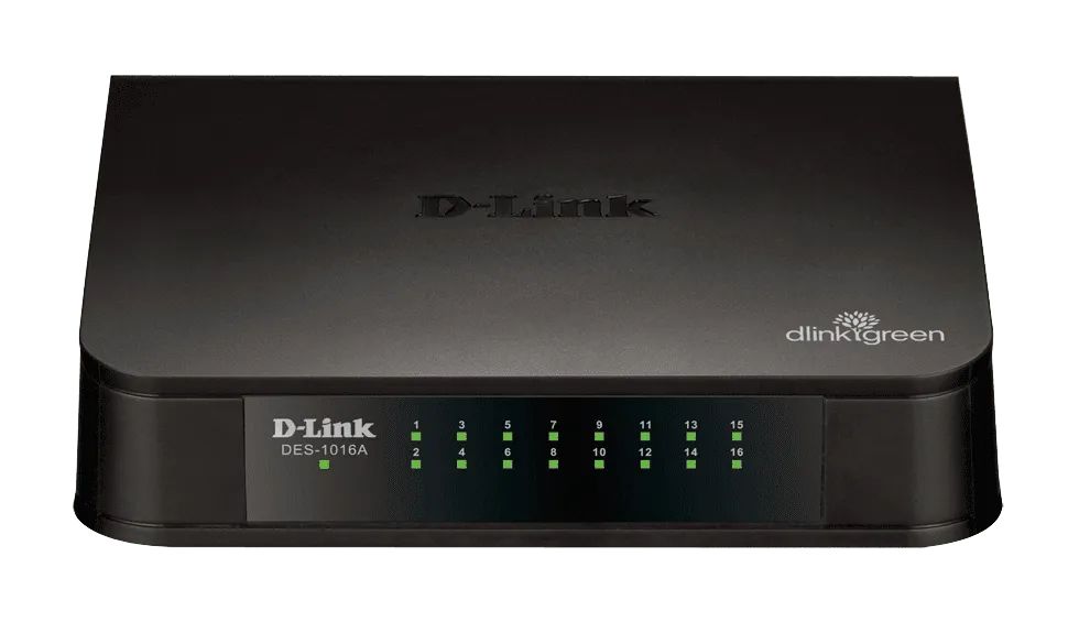 Detalhes de Switch de Escritório 10/100Mbps D-Link DES-1016A 16 Portas