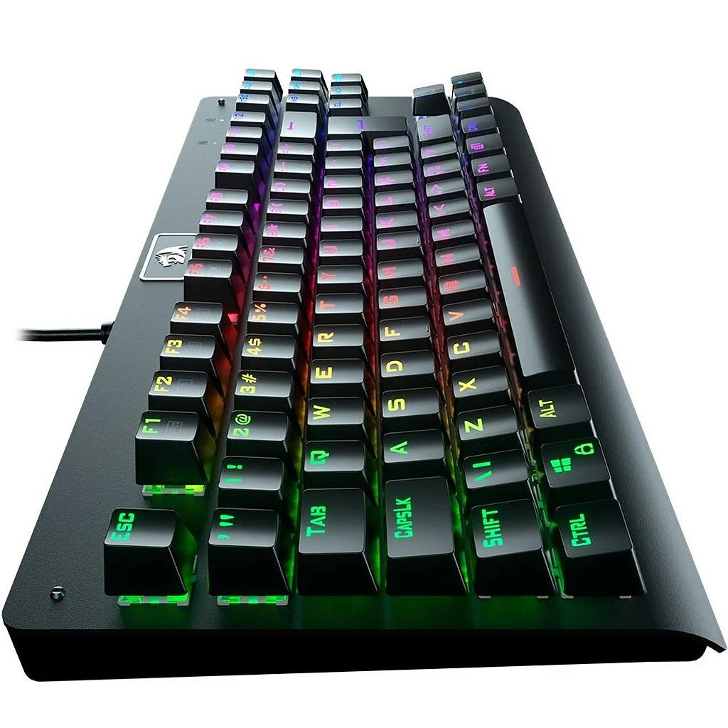Detalhes de Teclado Mecanico Redragon Dark Avenger RGB Switch Red K568RGB-2 Vermelho