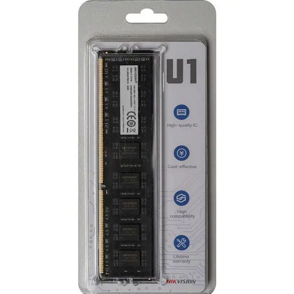 Memória Ram Hikvision U1 4GB DDR3 1600Mhz 1.5v Desktop