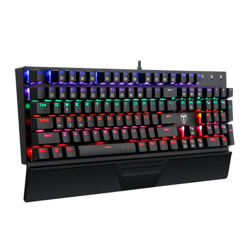 Detalhes de Teclado Mecanico T-Dagger Destroyer Rainbow Switch Blue - T-TGK305 Blue