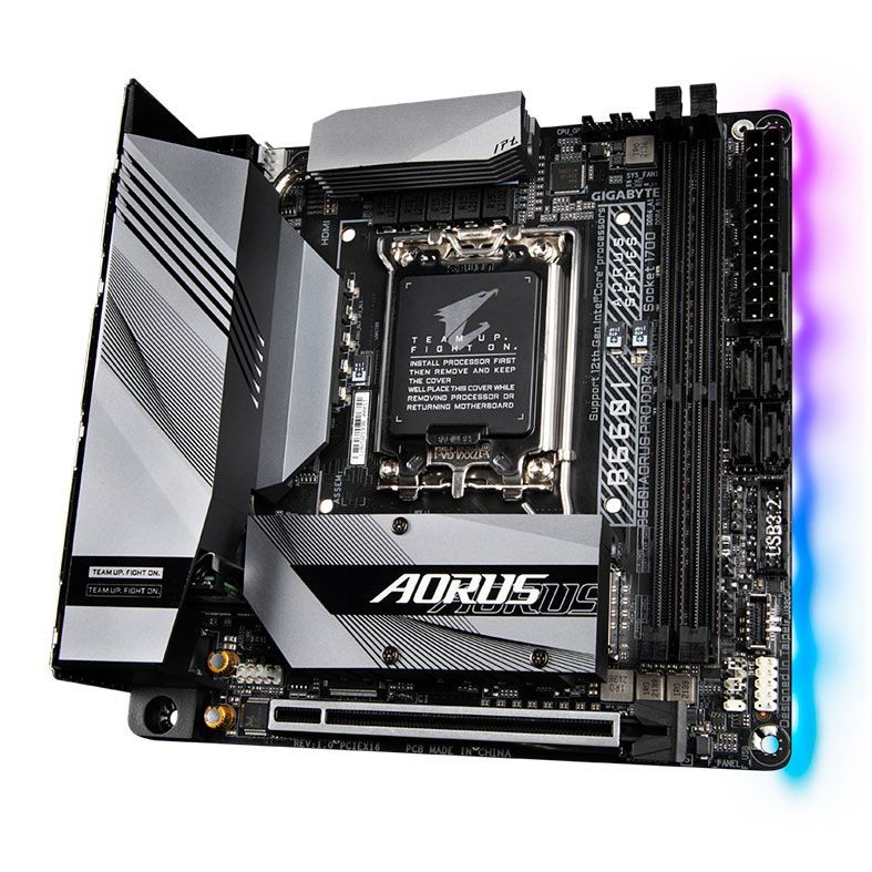 Detalhes de Placa Mãe Gigabyte B660I Aorus Pro DDR4 LGA1700 Mini-ITX