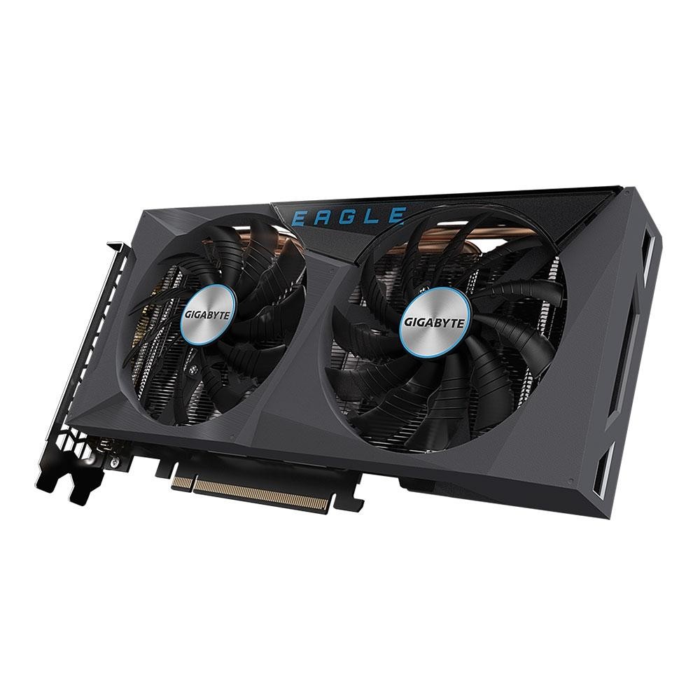 Detalhes de Placa de Vídeo Gigabyte GeForce RTX 3060 EAGLE OC 12G LHR 12GB GDDR6 DLSS Ray Tracing - GV-N3060EAGLE OC-12GD
