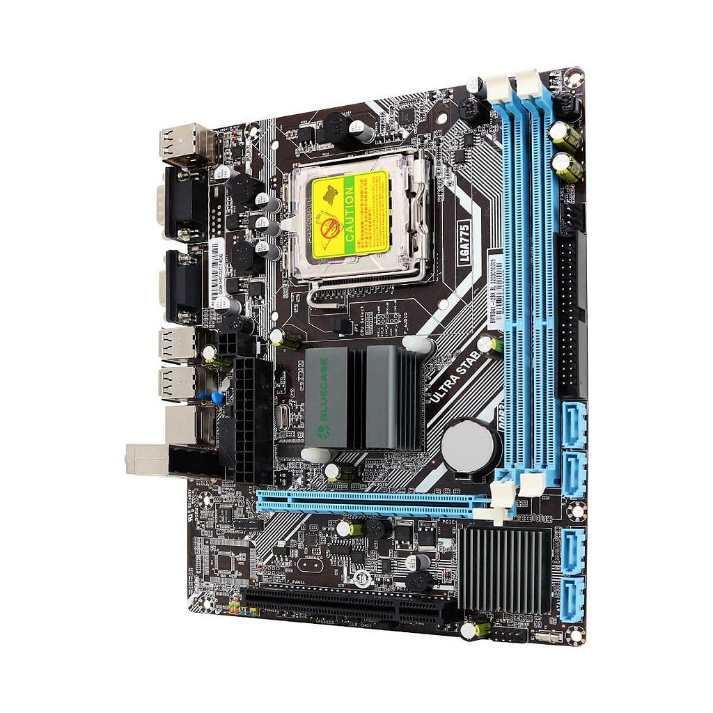 Placa mãe Bluecase BMBG41-I2 Box DDR3 LGA775 775 VGA USB 2.0