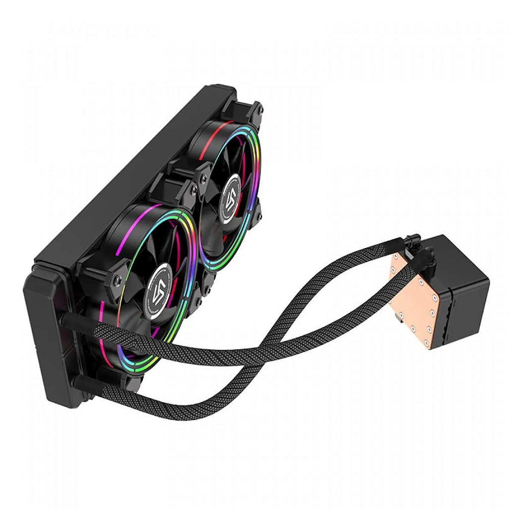Detalhes de Water Cooler Alseye H240 Black 240mm RGB Intel AMD
