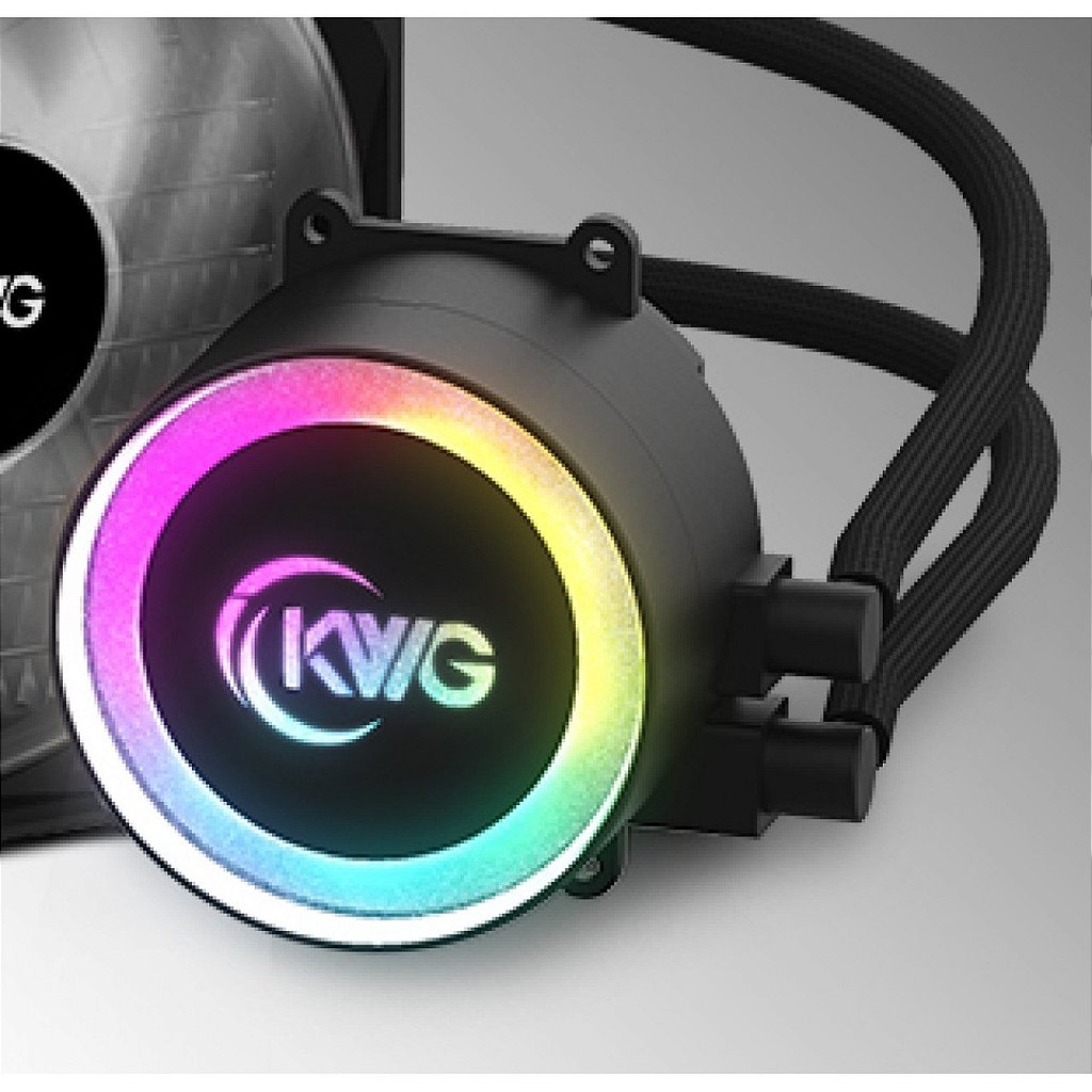 Detalhes de Water Cooler KWG Crater E1 120R RGB 120mm Intel-AMD