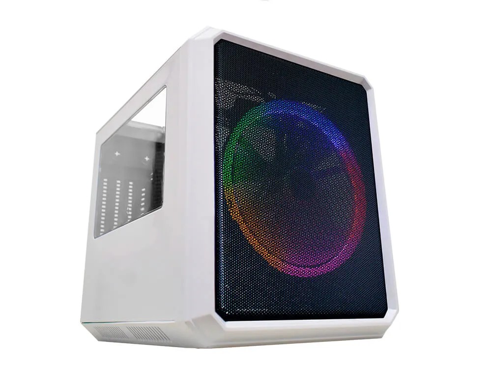 Gabinete Gamer K-mex Microcraft IV CG-04RC Branco s/ Fonte
