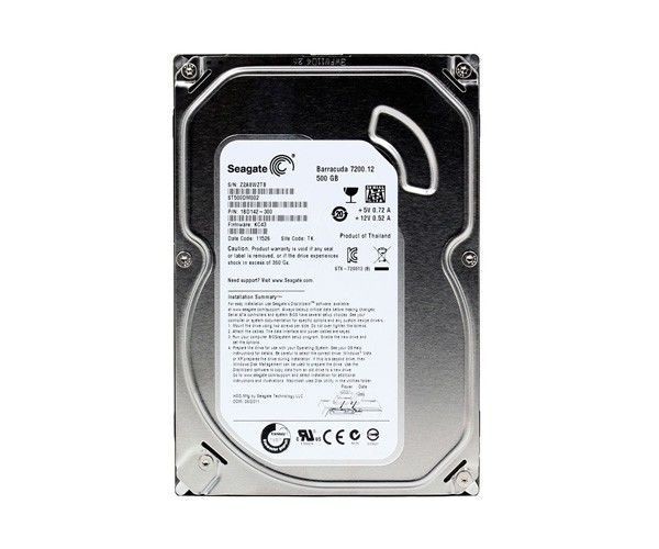 HD Seagate Barracuda 500GB 3,5' SATA 7200RPM SATA III 6GB/s ST500DM002