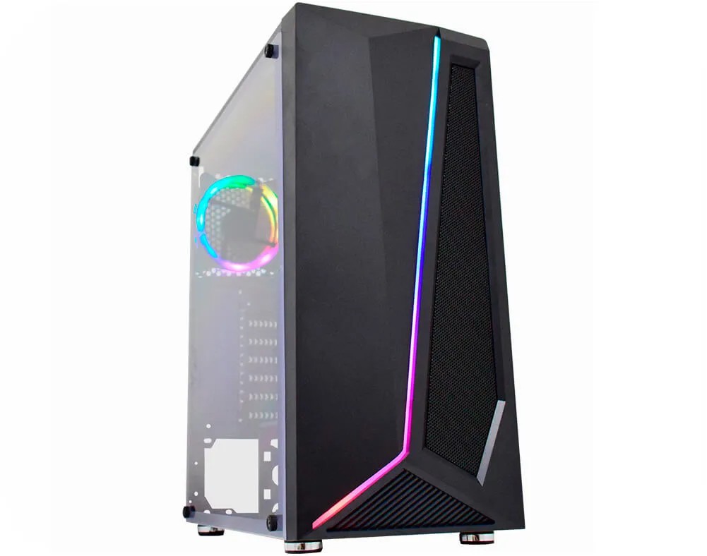 Gabinete K-MEX CG 38TG Hawk C/ Fita Led RGB