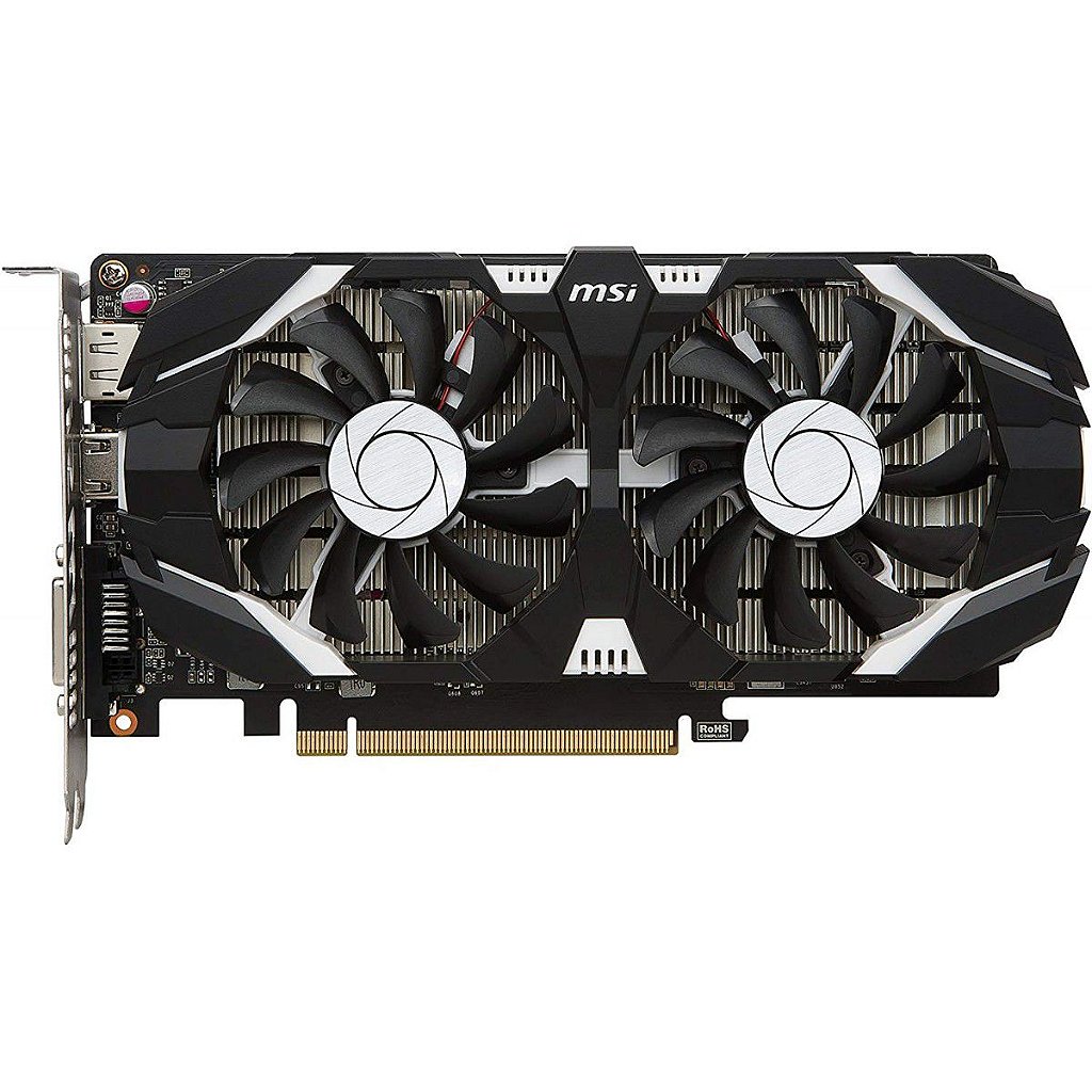 Detalhes de Placa Vídeo MSI NVIDIA GeForce GTX 1050 Ti 4GT OC 4GB Dual