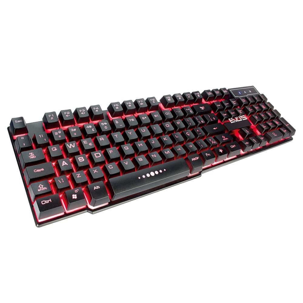 Teclado Gamer Thunder Evus Tc-05 Iluminado RGB Usb Preto