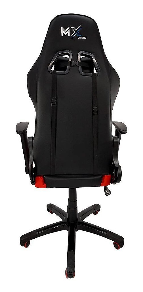 Detalhes de Cadeira Gamer Mymax Mx5 Preta E Vermelho Couro Sintético