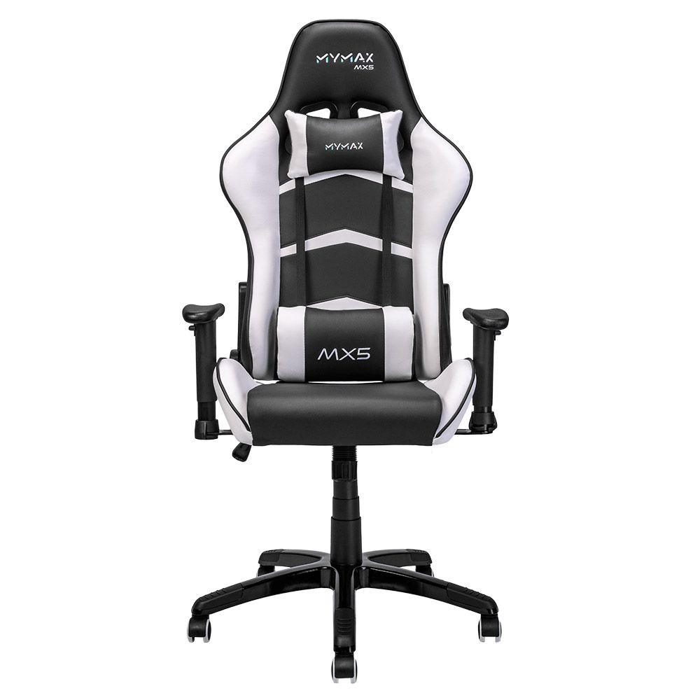 Cadeira Gamer MX5 Giratória Encosto Reclinável de 180° Preto/Branco - MGCH-MX5/WH