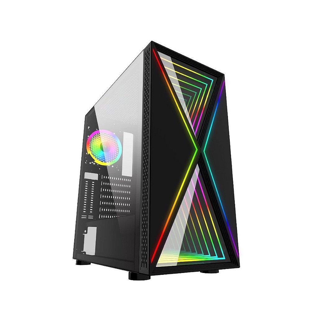 Gabinete Gamer Bluecase BG-035 PulseAdvanced LED RGB USB 3.0