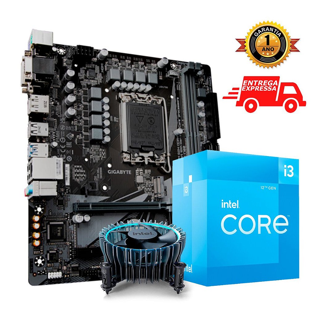 Kit Placa Mãe H610 Hdmi Lga1700 + Processador Intel I3 12100