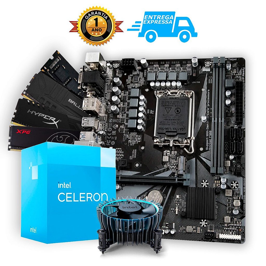 Kit Upgrade Office H610 Lga 1700 + Intel G6900 + 8GB Ddr4
