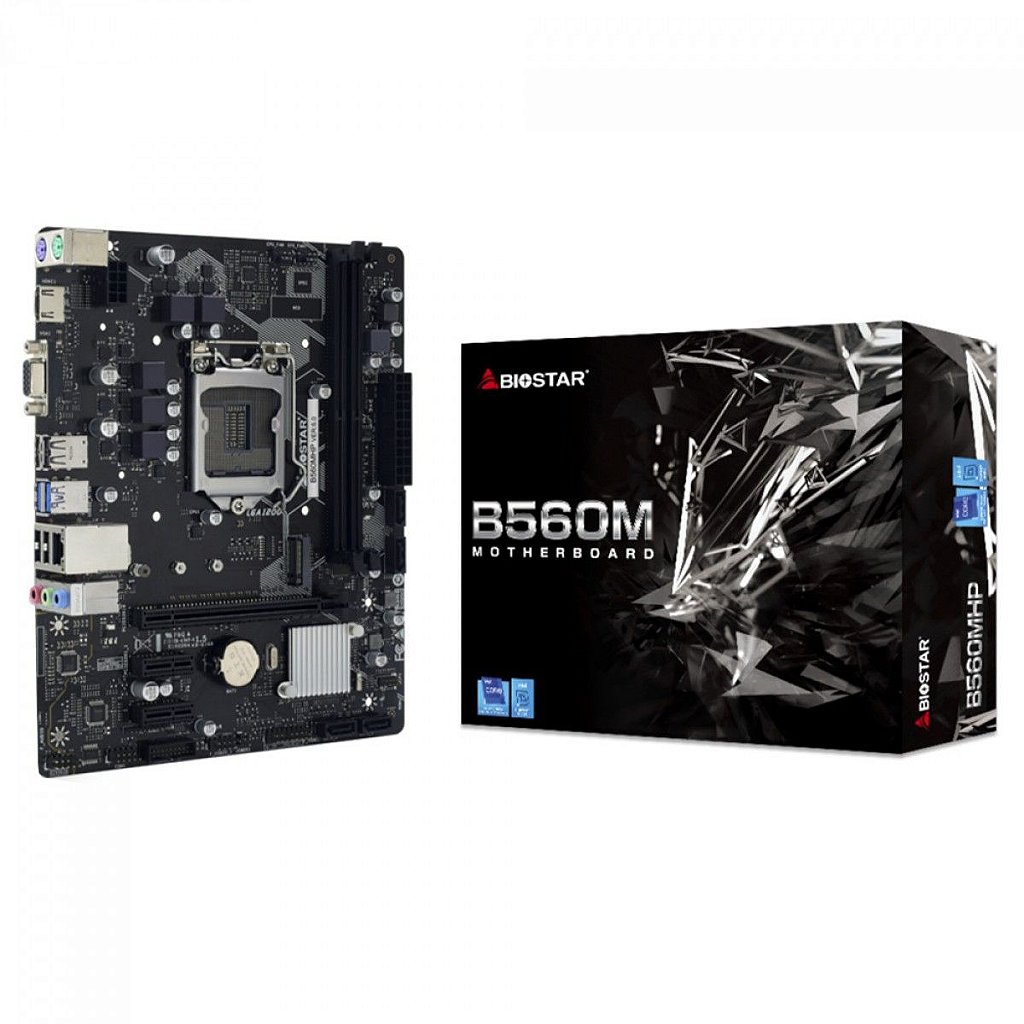 PlacaMãe Biostar B560MHP mATX ChipsetB560 Intel LGA1200 DDR4