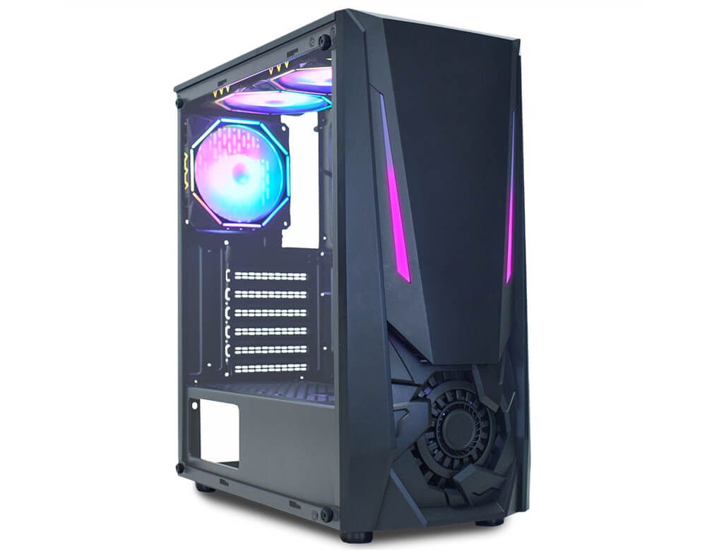 Detalhes de Gabinete K-Mex Gamer Jaeger I led RGB USB 3.0 CG-01TJ
