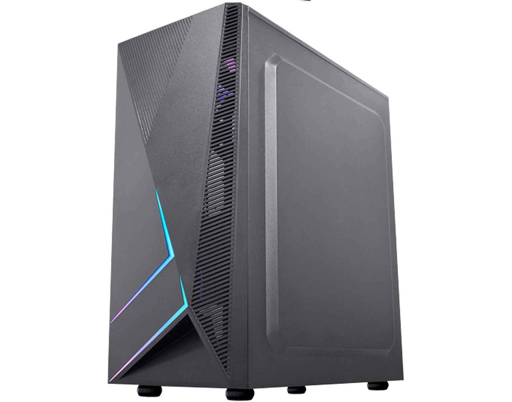 Detalhes de Gabinete K-Mex Gamer Kratos II Led RGB USB 2.0 - CG-45TP